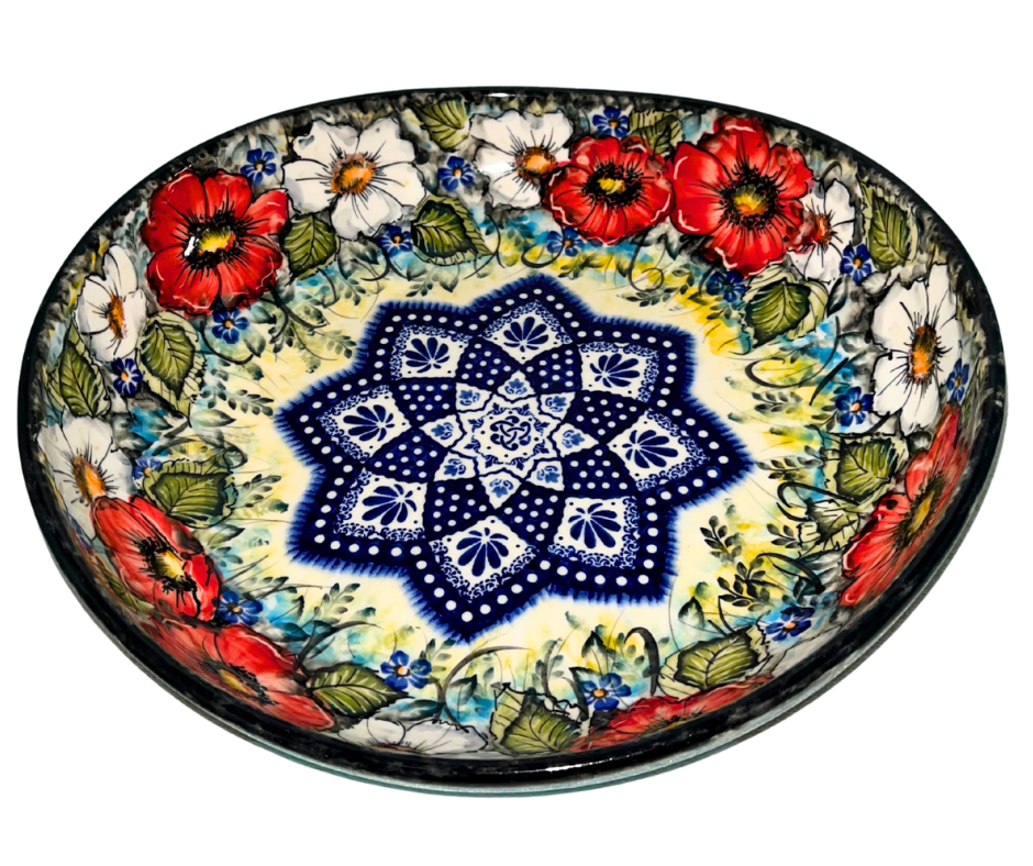kaola studio polish pottery 12.25 x 12.5 x 3.25 bowl a pachom